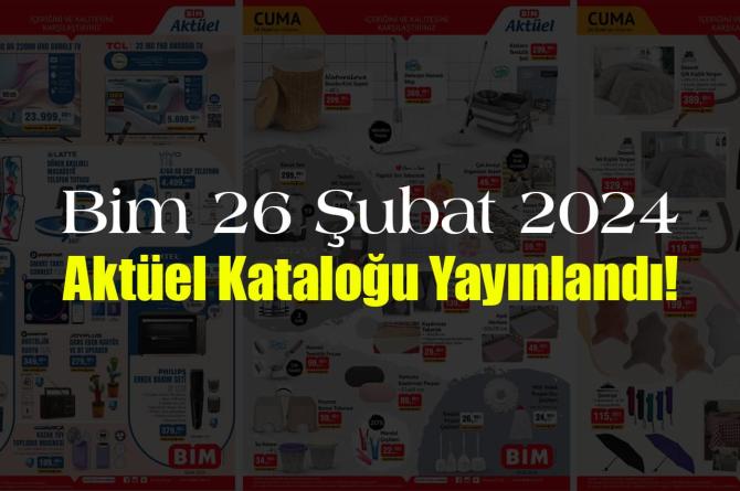 Bim 26 Ocak 2024 Aktüel Kataloğu Yayınlandı!